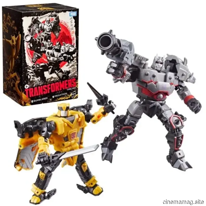Il set di action figure Transformers Timelines dà un tocco dell'era dei samurai a Bumblebee e Megatron.
