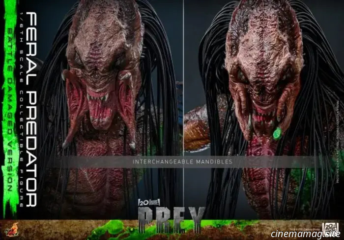 Hot Toys ha svelato l'action figure in scala 1/6 del Feral Predator di Prey (versione con danni da battaglia).