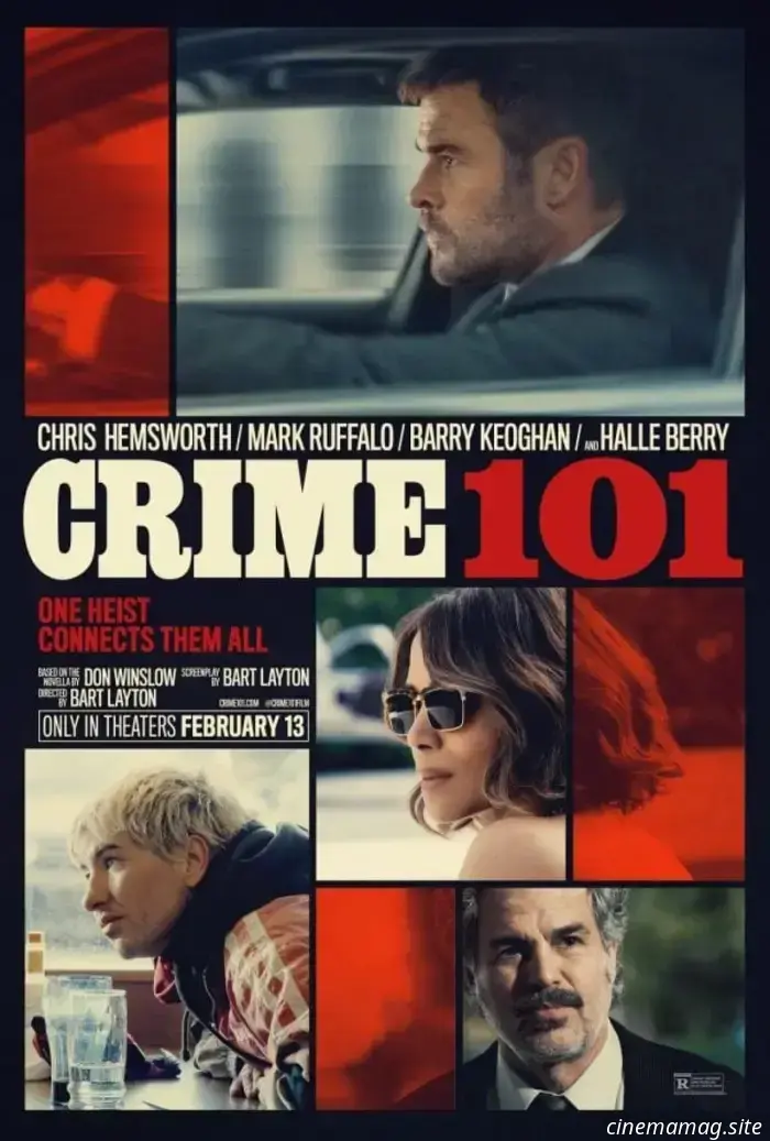 Nuevo tráiler de Crime 101 protagonizado por Chris Hemsworth, Halle Berry y Mark Ruffalo.