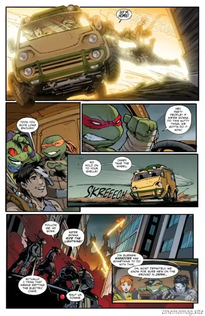 Анонс комикса — Черепашки-ниндзя x Годзилла №2