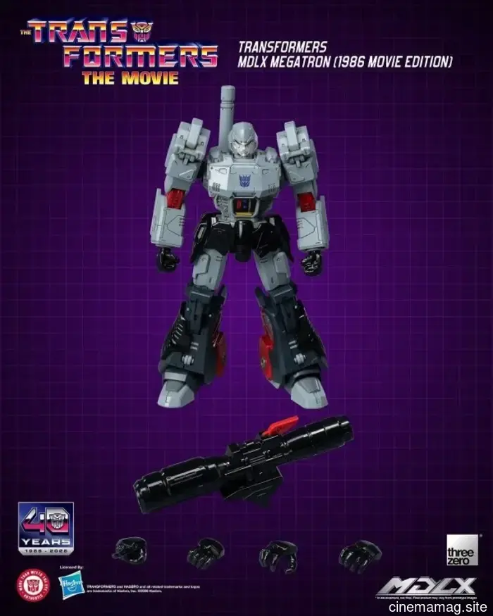 I Transformers: Il Film 40° anniversario figure MDLX di Optimus Prime, Bumblebee e Megatron rivelate da Threezero