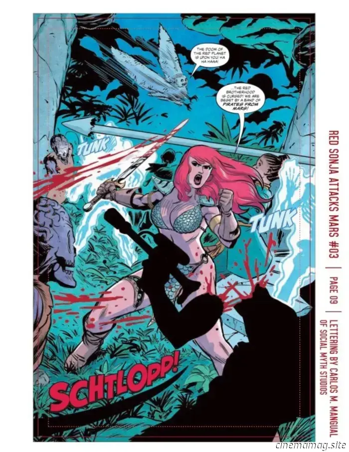 Dai un primo sguardo a Red Sonja Attacks Mars #3 con anteprima sneak peek