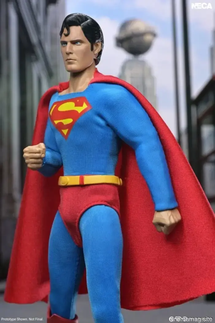 NECA launches a Superman action figure featuring Christopher Reeve in a flying pose.