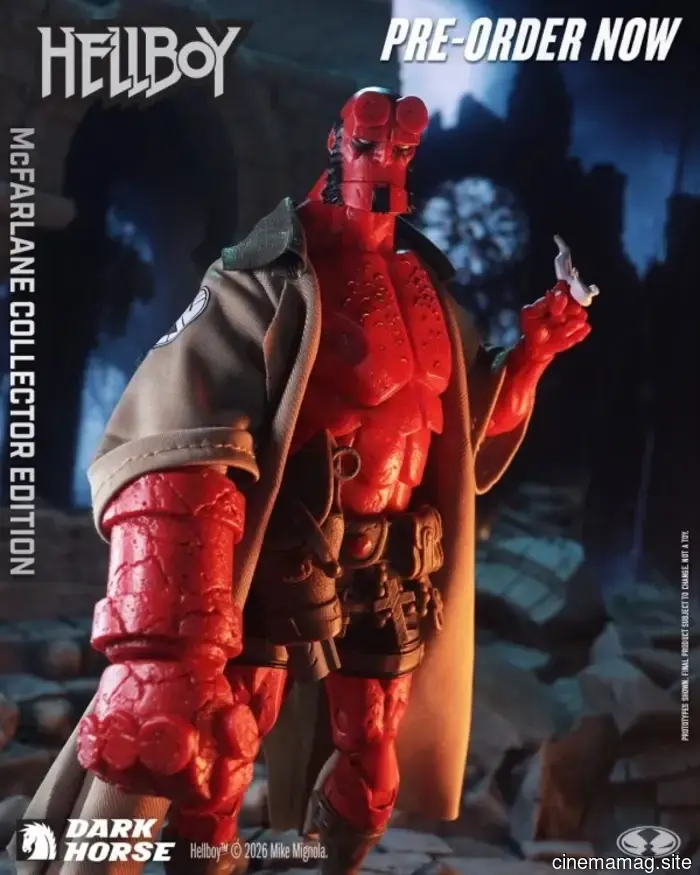Hellboy McFarlane Collector Edition action figure now available for pre-order.