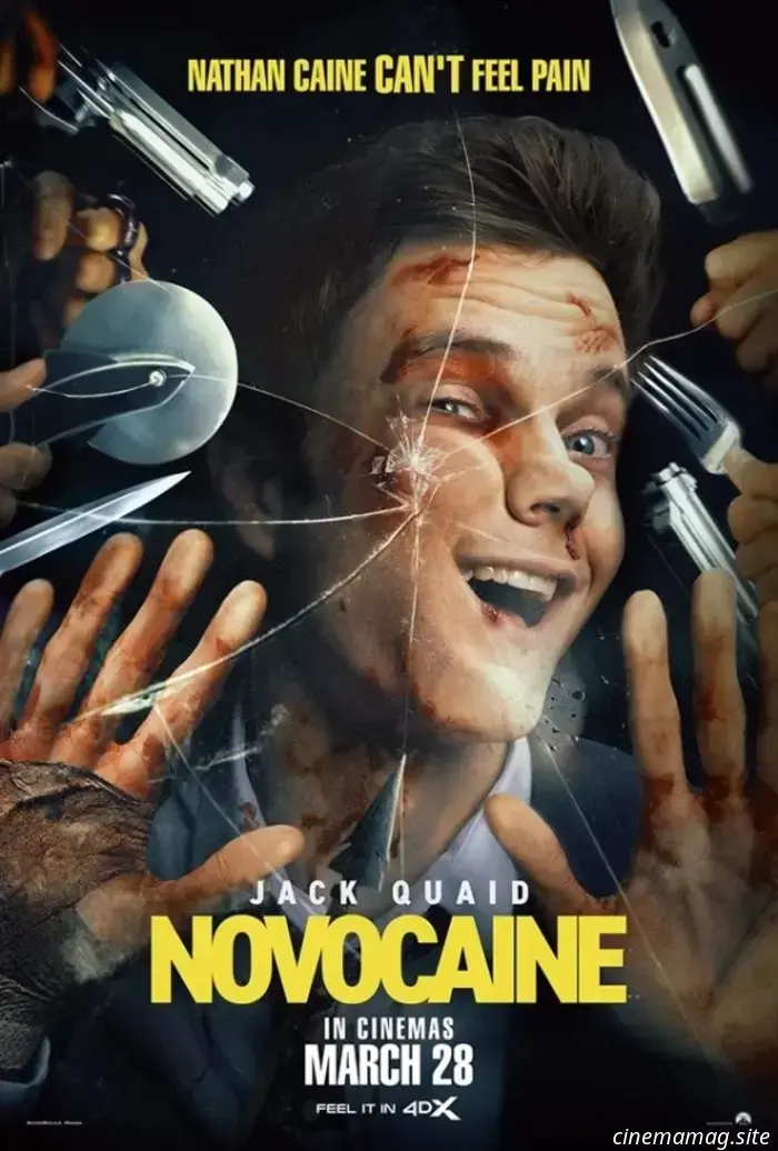 Jack Quaid experiences no discomfort in the final trailer for Novocaine.