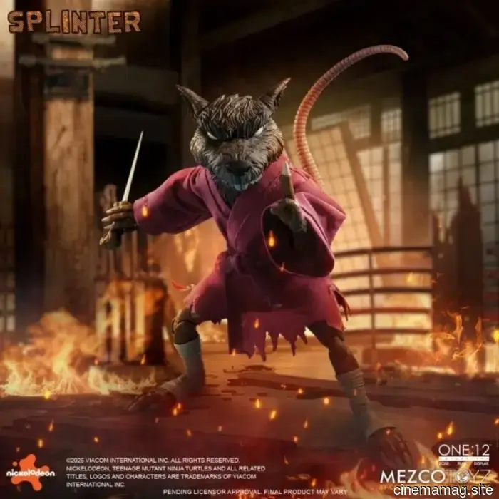 Teenage Mutant Ninja Turtles One:12 Collective figura d'azione Splinter svelata da Mezco Toyz