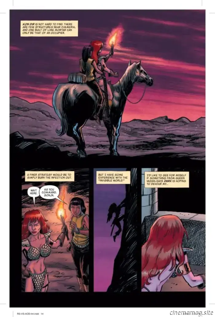 Eche un vistazo a Red Sonja contra el Ejército de las Tinieblas #1