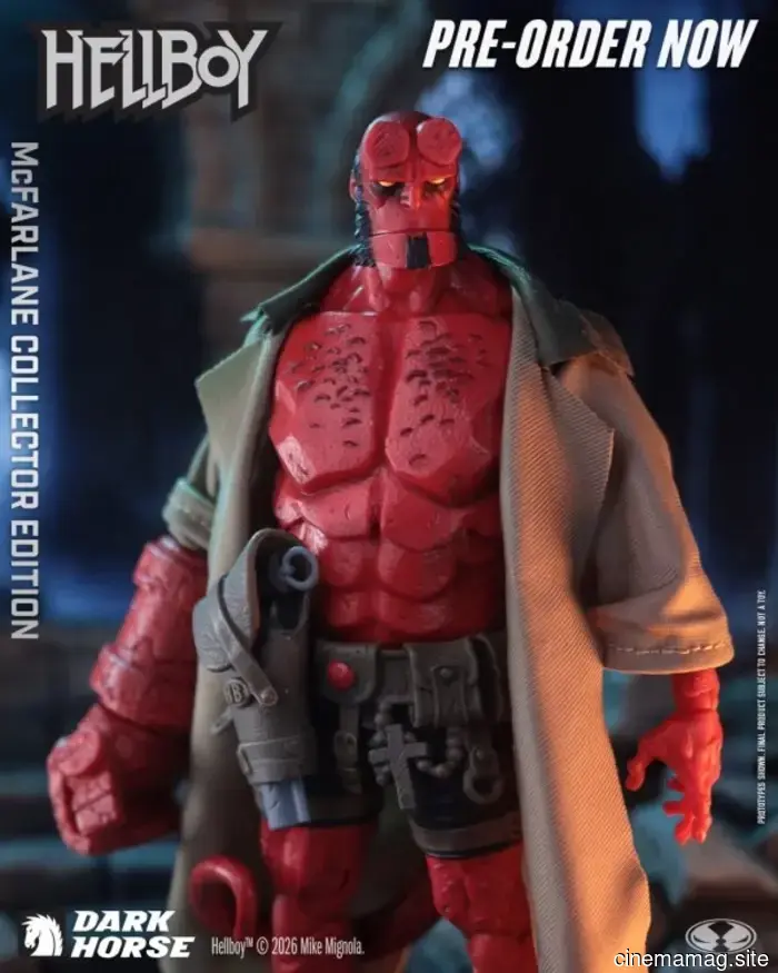 Hellboy McFarlane Collector Edition action figure now available for pre-order.