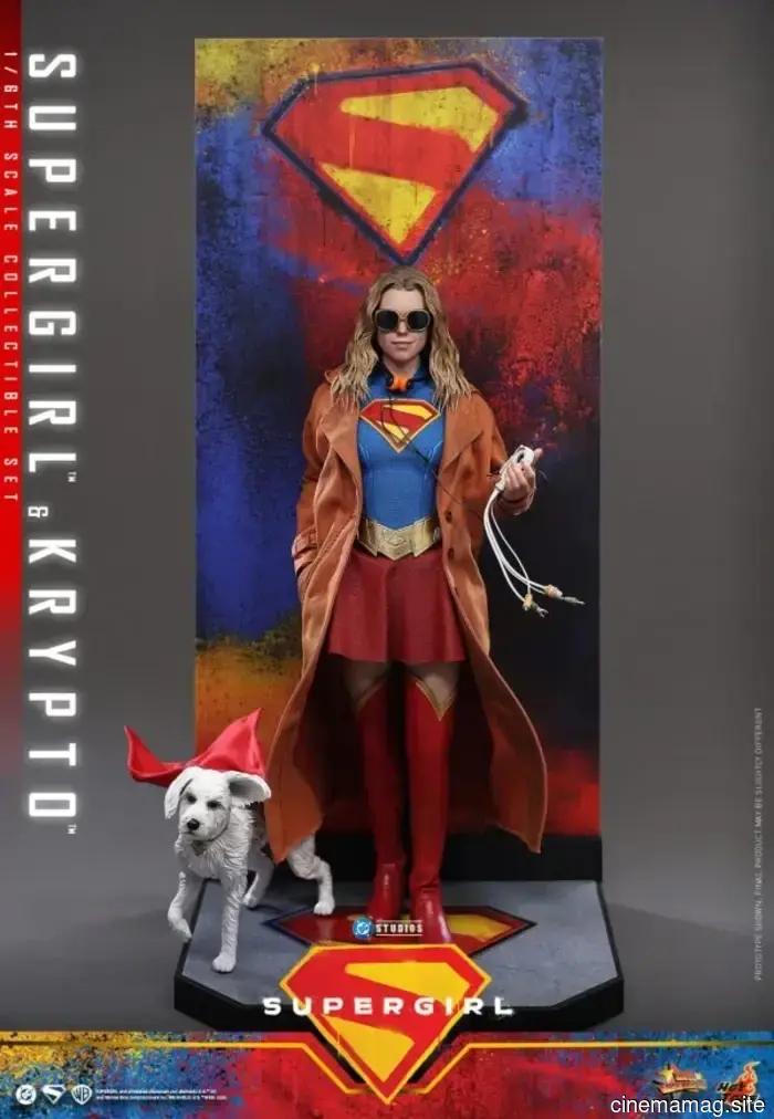 Hot Toys lanza el set de figuras de acción coleccionables de Supergirl y Krypto a escala sexta.