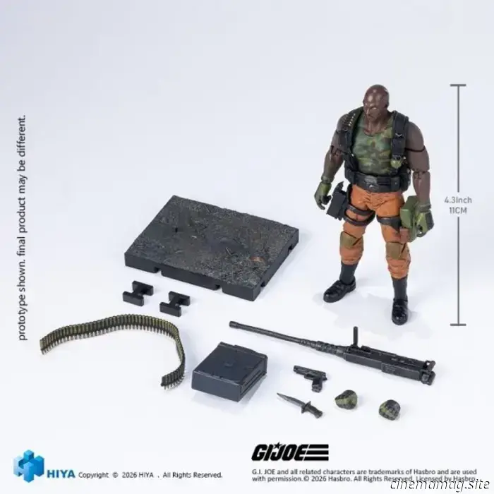 Roadblock joins Hiya Toys' G.I. Joe Exquisite Mini Series with a new figure release.