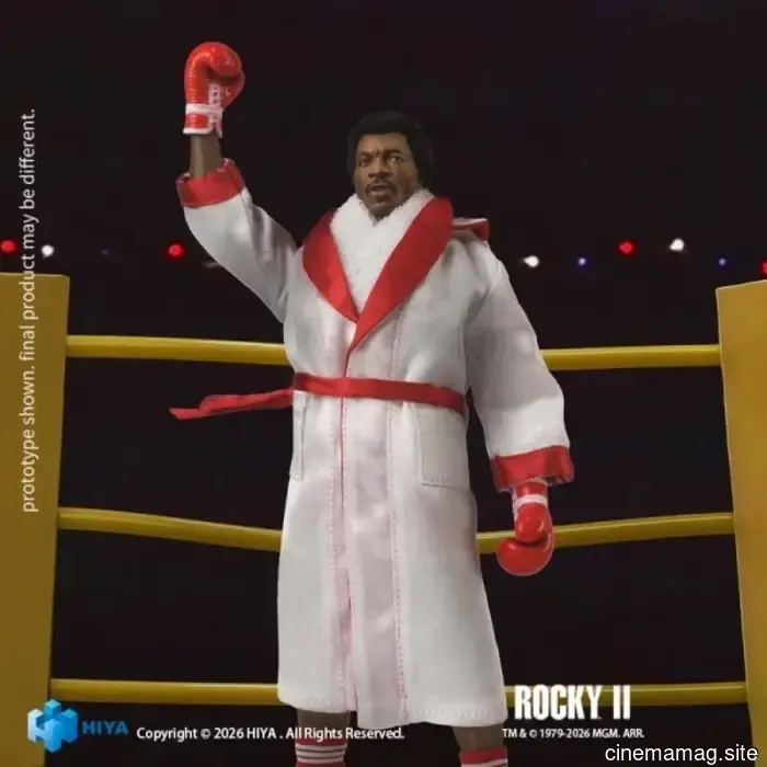 Rocky II Apollo Creed figura d'azione Exquisite Super Series svelata da Hiya Toys