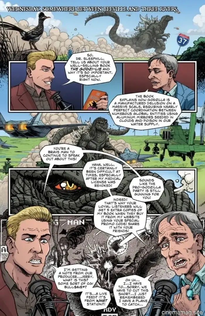 Comic Book Sneak Peek – Godzilla vs. America: Texas #1