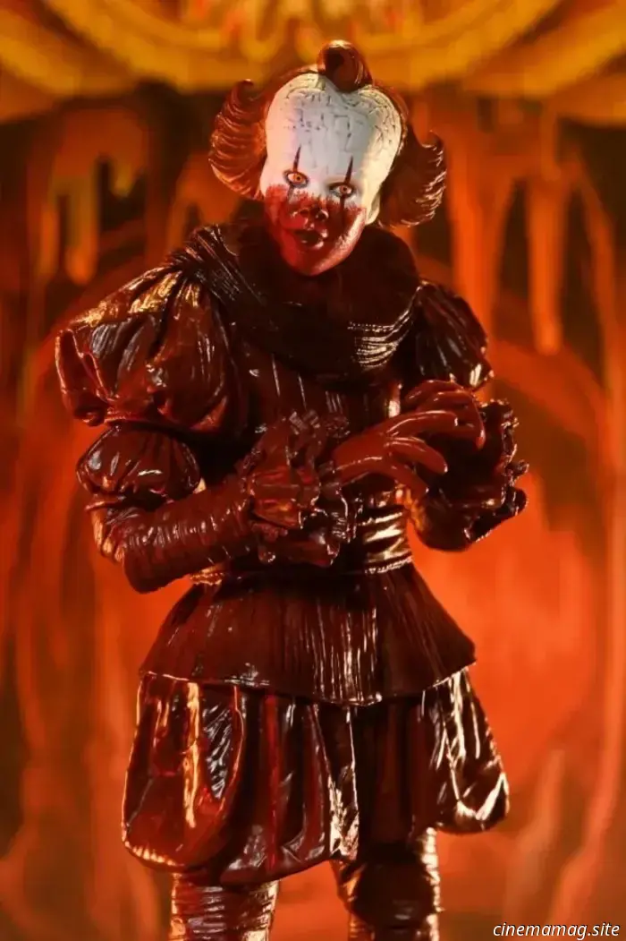 NECA unveils the Ultimate Blood Pennywise figure from IT: Welcome to Derry.