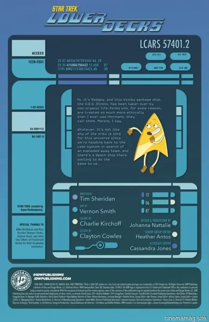 Preview of the Comic Book – Star Trek: Lower Decks #17