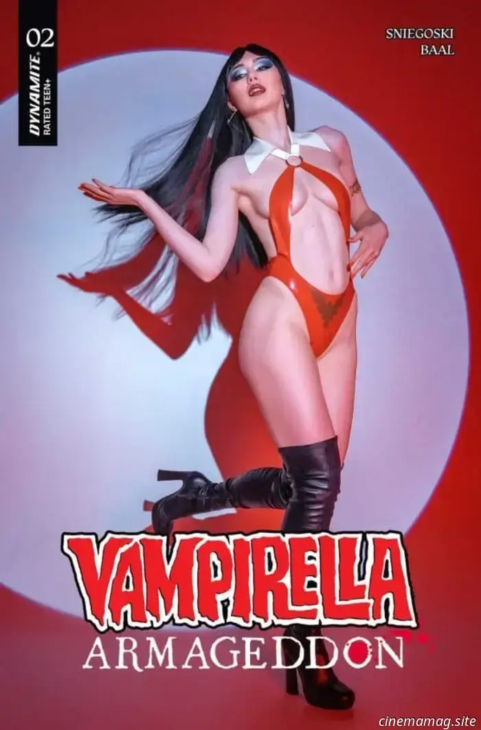 Get a sneak peek at the apocalyptic scene of Vampirella: Armageddon with the first look at issue #2.