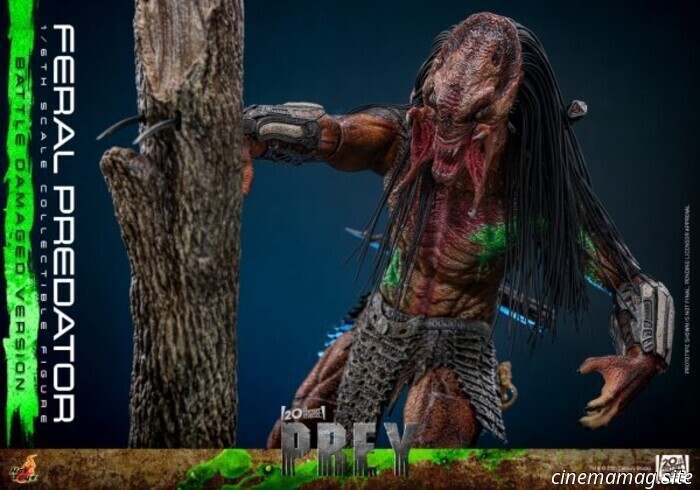 Hot Toys ha svelato l'action figure in scala 1/6 del Feral Predator di Prey (versione con danni da battaglia).