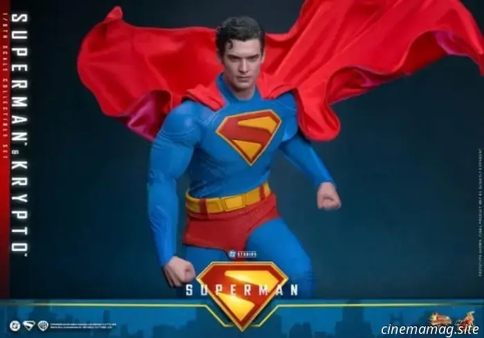 Hot Toys has officially revealed the sixth scale figures of Superman and Krypto, showcasing David Corenswet's portrayal of the Man of Steel.
