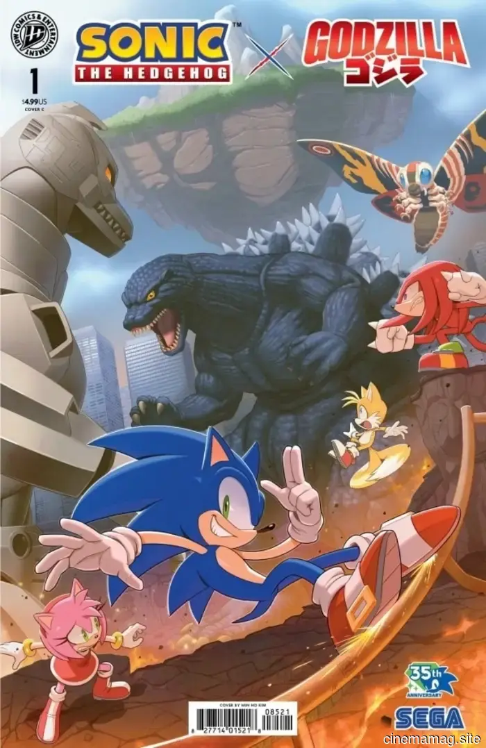 Comic Book Sneak Peek – Sonic the Hedgehog x Godzilla #1