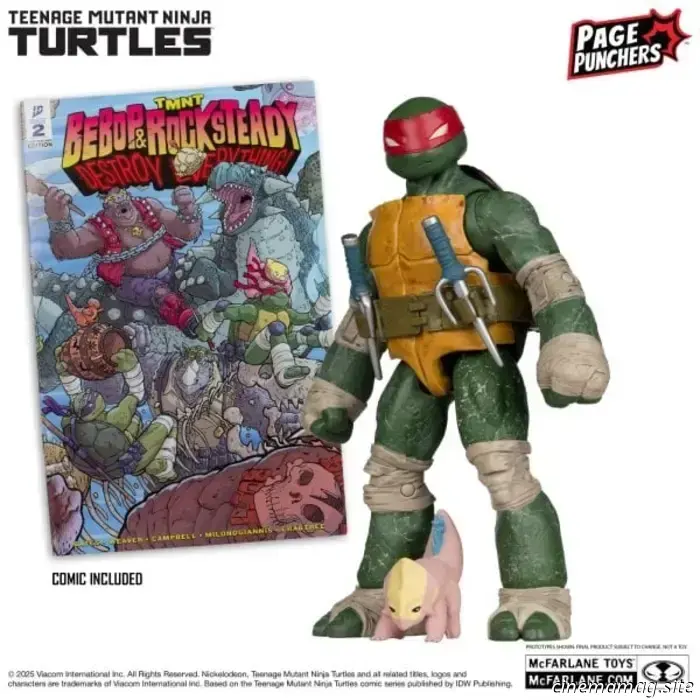 McFarlane Toys has revealed new Teenage Mutant Ninja Turtles Page Punchers figures.