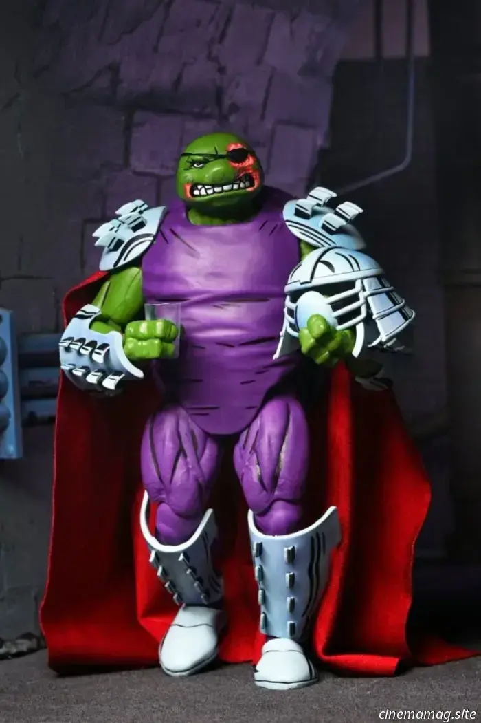 NECA svela le action figure delle Tartarughe Ninja: Raphael nei panni di Shredder, Donatello cyborg e Nobody.
