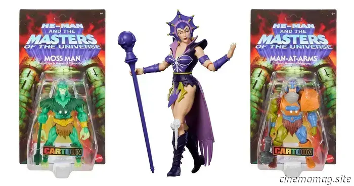 Фигурки серии Masters of the Universe Origins 200X — Evil-Lyn, Man-At-Arms, Moss Man и Ram-Man — представлены компанией Mattel.