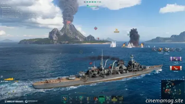 The latest update for World of Warships introduces new game modes, an Azur Lane event, and a livestream.