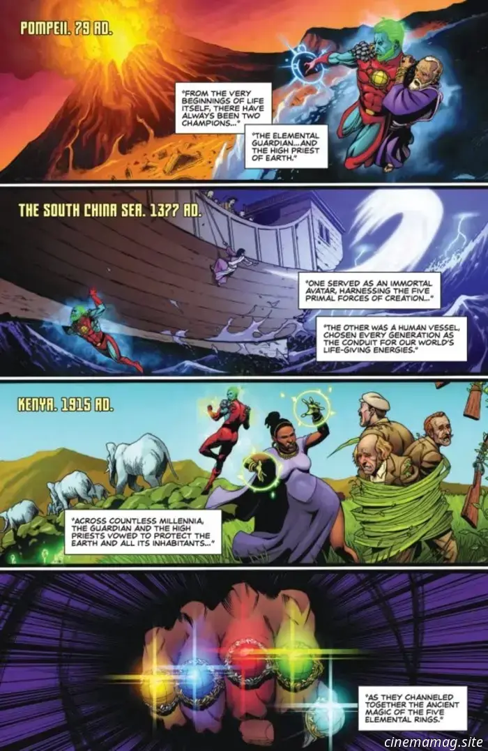 Take a glimpse at the preview for Dynamite's Captain Planet #2.