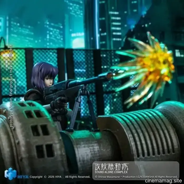 Hiya Toys presenta la figura de acción Motoko Kusanagi Ghost in the Shell: Stand Alone Complex de la Exquisite Super Series.