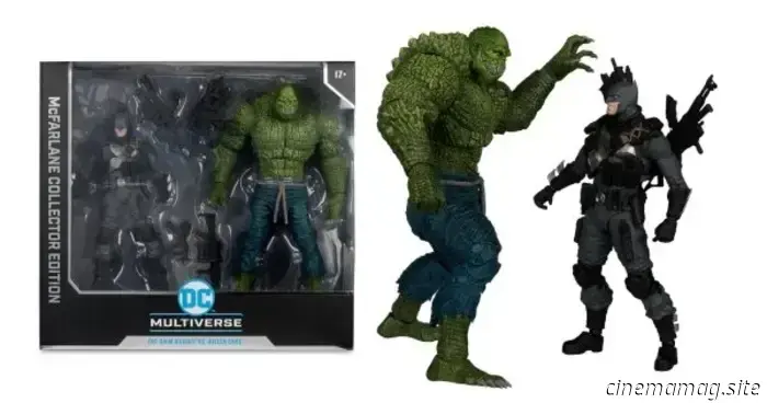 McFarlane Toys reveals a 2-pack of action figures featuring DC Multiverse's The Grim Knight versus Killer Croc.