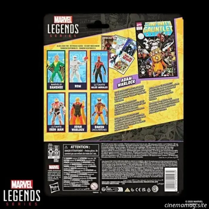 Hasbro has unveiled new additions to its Marvel Legends Series inspired by comics, featuring Rom, Daken, Adam Warlock, and others.