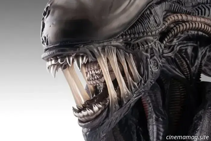 Busto de tamaño natural de edición limitada de Alien: Romulus Scorched Xenomorph presentado por Hollywood Collectibles