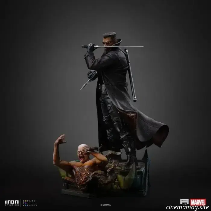 La statua da collezione di Blade della Marvel svelata da Iron Studios