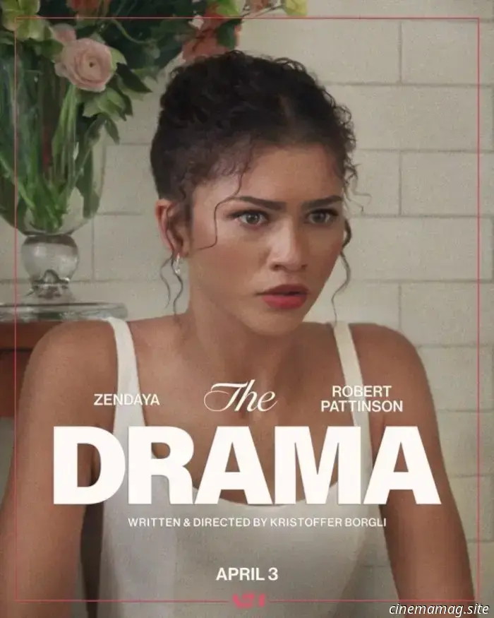 New trailer and posters released for The Drama featuring Zendaya and Robert Pattinson.
