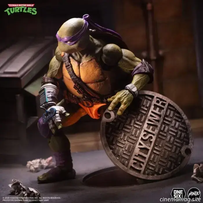 Donatello inaugura la nuova linea di action figure in scala 1/6 delle Tartarughe Ninja di Mondo.