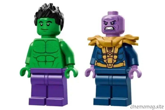 LEGO Marvel Camión de Hulk contra Thanos y Laboratorio de Iron Man: Hall of Armor