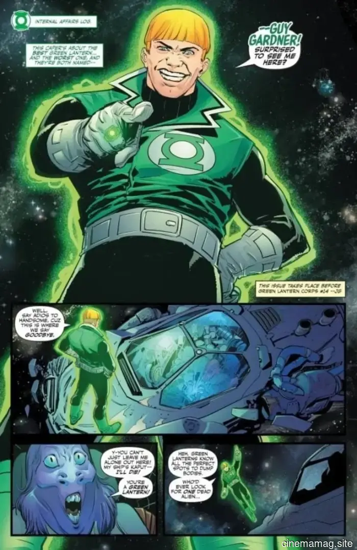 Vista previa del cómic – Cuentos del Cuerpo de Linternas Verdes: Guy Gardner #1