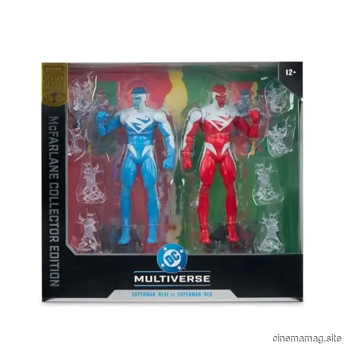 The DC Multiverse McFarlane Collector Edition 2-pack featuring Superman Blue and Superman Red is now available for pre-order.