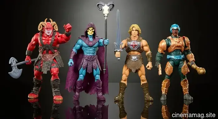 Enfrenta a He-Man y a Man-At-Arms contra Skeletor y Goat Man con el set de figuras de la película Masters of the Universe de Mattel.