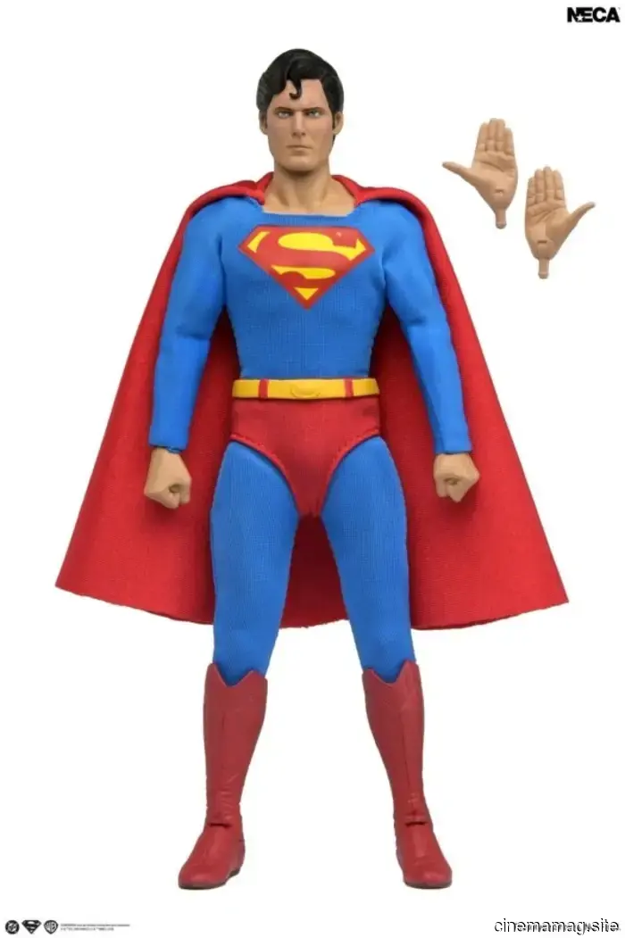 NECA launches a Superman action figure featuring Christopher Reeve in a flying pose.