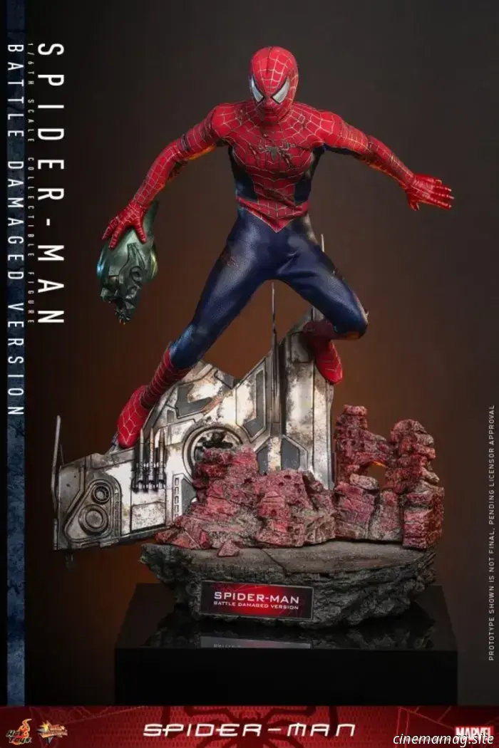 Человек-паук Тоби Магуайра получил вариант с боевыми повреждениями для новой фигурки Hot Toys в масштабе 1/6.