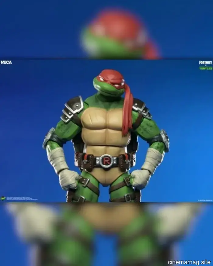 Leonardo e Raffaello si uniscono alla linea di action figure Fortnite x Teenage Mutant Ninja Turtles di NECA.