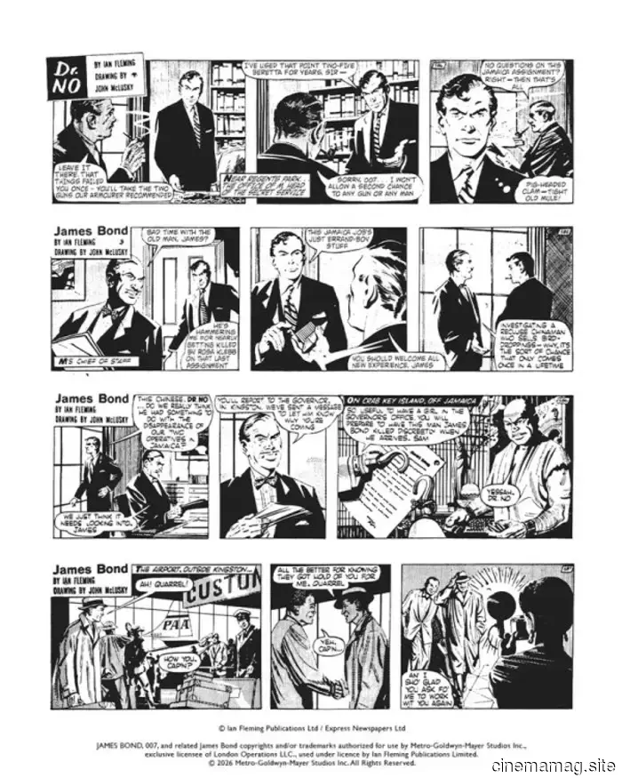 The James Bond Signature Comic Strip Collection by Ian Fleming is set to launch in 2027.