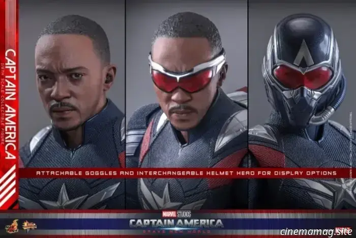 Hot Toys svela Captain America: Brave New World Sam Wilson Cap figura in sesta scala