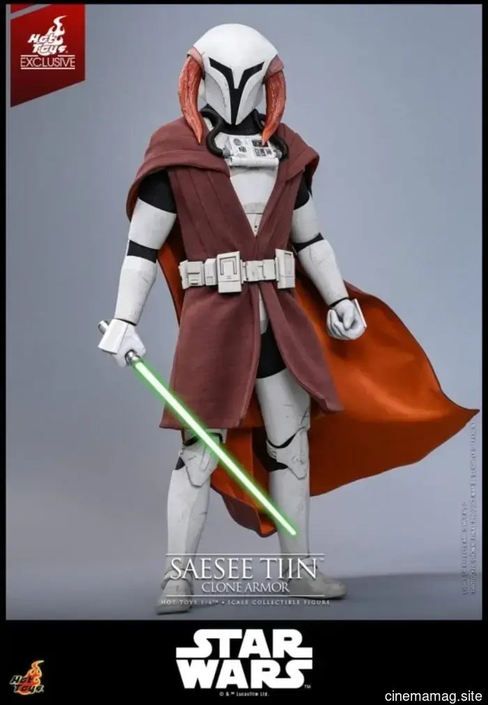 Hot Toys has revealed a sixth scale figure of Saesee Tiin and Clone Commando Sev from Star Wars: The Clone Wars.