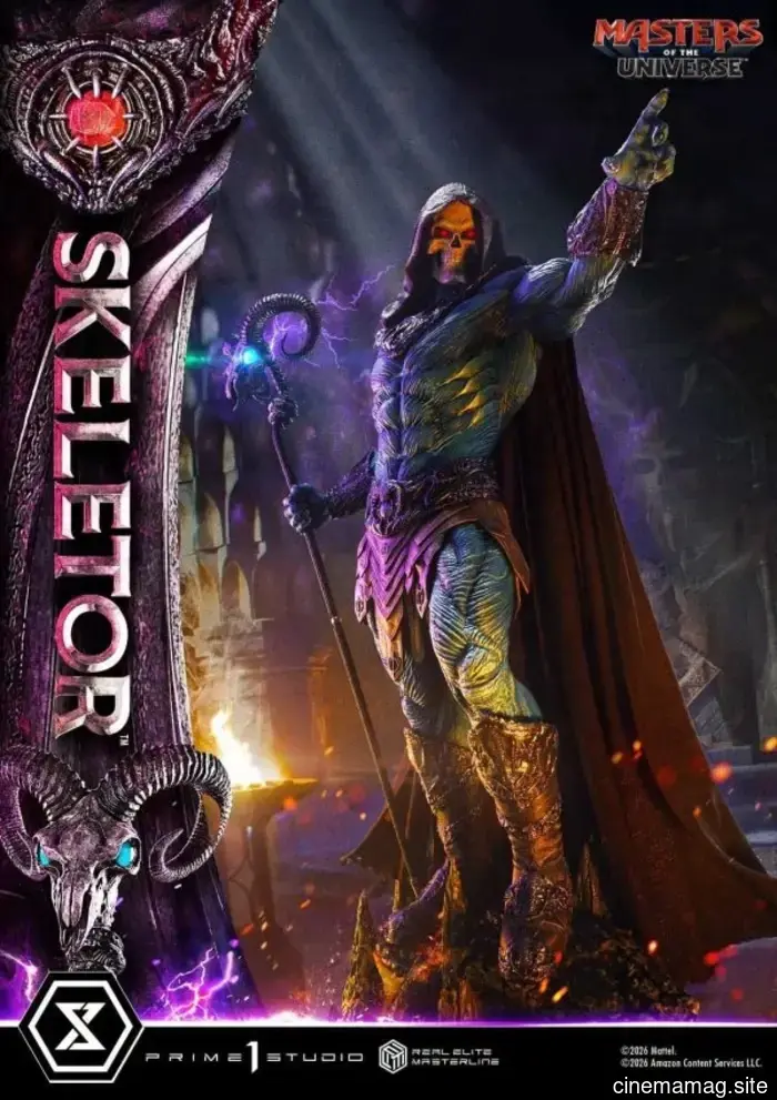 Masters of the Universe Skeletor Real Elite Masterline statua da collezione rivelata da Prime 1 Studio