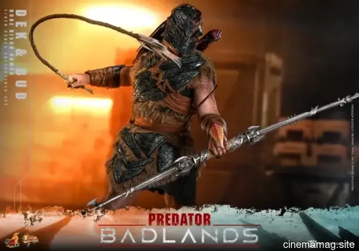 Hot Toys is set to release the sixth scale action figure set of Dex and Bud from Predator: Badlands.