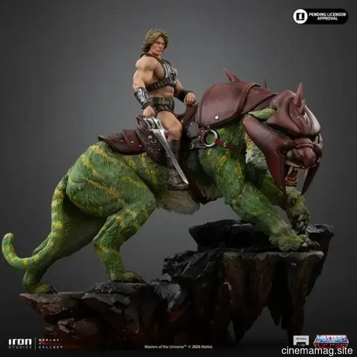 Masters of the Universe He-Man e la statua da collezione di Battle Cat rivelata da Iron Studios