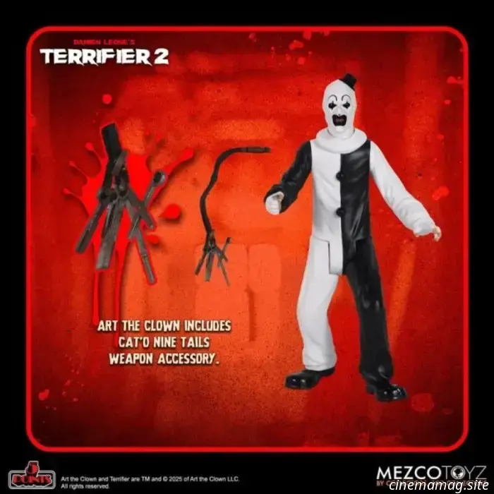 Art the Clown and The Little Pale Girl are added to Mezco’s 5 Points collection with the Terrifier 2 action figure set.