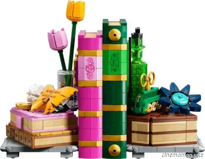 LEGO Wicked Glinda & Elphaba Bookends set will be released in September.