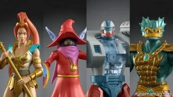 Teela, Orko, Roboto, and Mer-Man are part of Mattel's Masters of the Universe Origins 200x action figure collection.